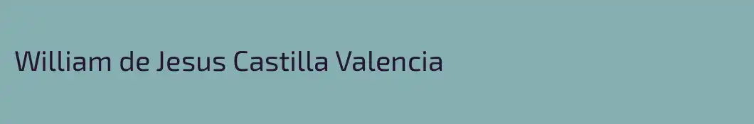 William de Jesus Castilla Valencia